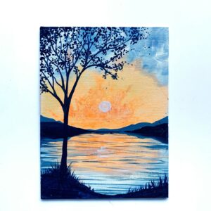 In-Studio Paint Night - Sunrise Lake Acrylic Painting