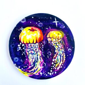 In-Studio Paint Night - Glow in the Dark Jellyfish Disco Acrylic Painting