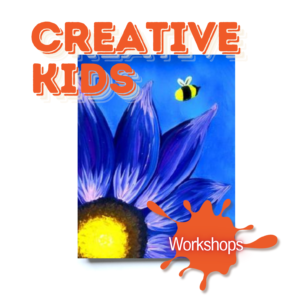In-Studio Creative Kids: Blue Flower and Bee Summer Fun Workshop!