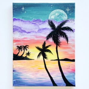 In-Studio Paint Night - Tropical Breeze Acrylic Painting