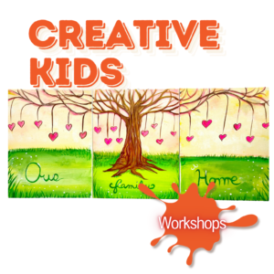 In-Studio Creative Kids: Family Connecting Canvas Summer Fun Workshop!