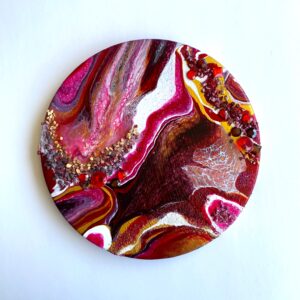 In-Studio Workshop – Gem & Geode Night – Abstract Acrylic Paint Pouring